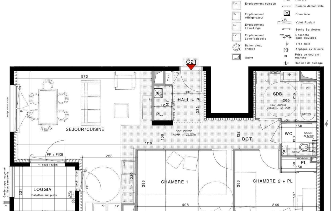 Annonces TASSIN : Appartement | CHASSIEU (69680) | 65 m2 | 305 000 € 