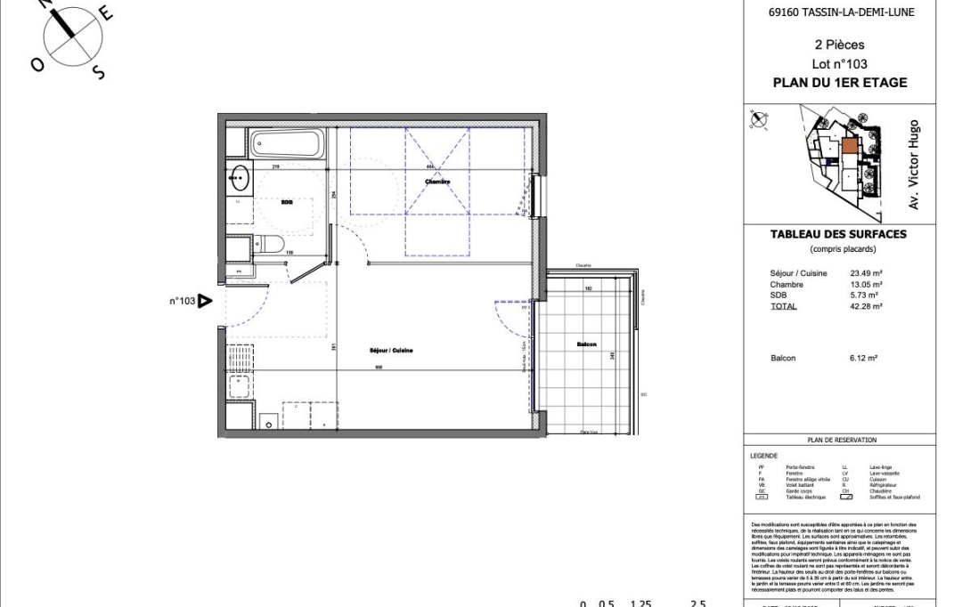 Annonces TASSIN : Apartment | TASSIN-LA-DEMI-LUNE (69160) | 42 m2 | 239 708 &euro; 